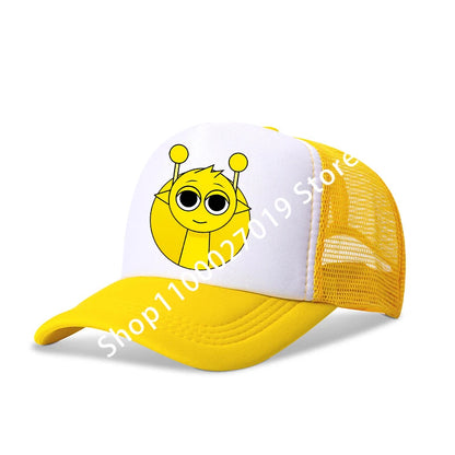 Sprunkis drenge- og pigebørn, tegneserie-baseballkasketter, hiphop-hatter til børn, åndbare mesh-hatte, søde anime-solhatte, solskærmkasketter, fødselsdagsgaver