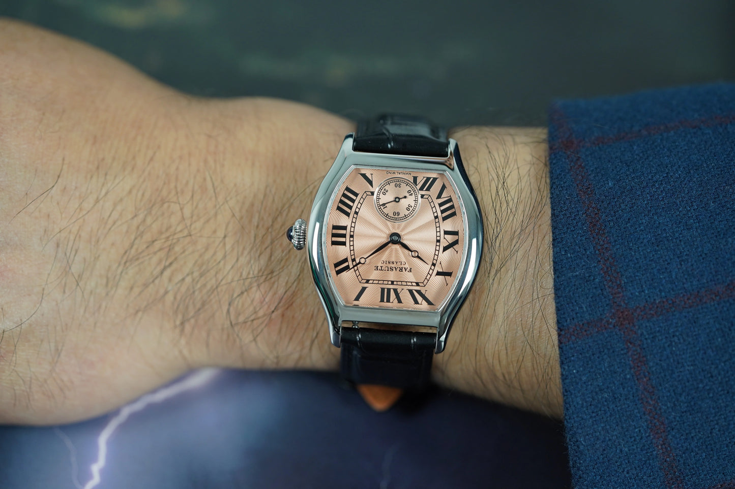 FARASUTE New Classic Hangzhou Customized Movement Manual Mechanical Watch Men Sapphire Crystal Small Second 50m Waterproof reloj