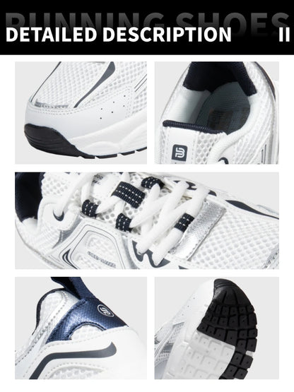 Baasploa Women Sports Shoes Outdoor Lightweight Breathable Jogging Sneakers Female Casual Mesh Anti-slip Lace Up Running Shoes