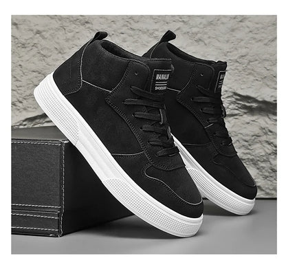 Men's Skateboarding Shoes 48 High Top Casual Sneakers Breathable Street Shoes Flats Shoes Lace Up Walking Shoes Men's Shoes