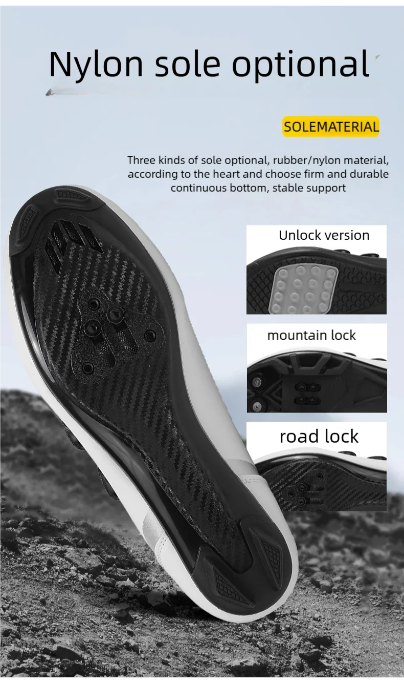 Cycling Sports Shoes, MTB Men's Mountain Bike Shoes, Racing Shoes, Off-Road Mountain Bike Pedal Cycling Shoes, Mountain Competition