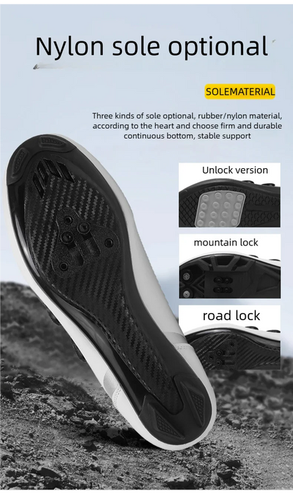 Cycling Sports Shoes, MTB Men's Mountain Bike Shoes, Racing Shoes, Off-Road Mountain Bike Pedal Cycling Shoes, Mountain Competition