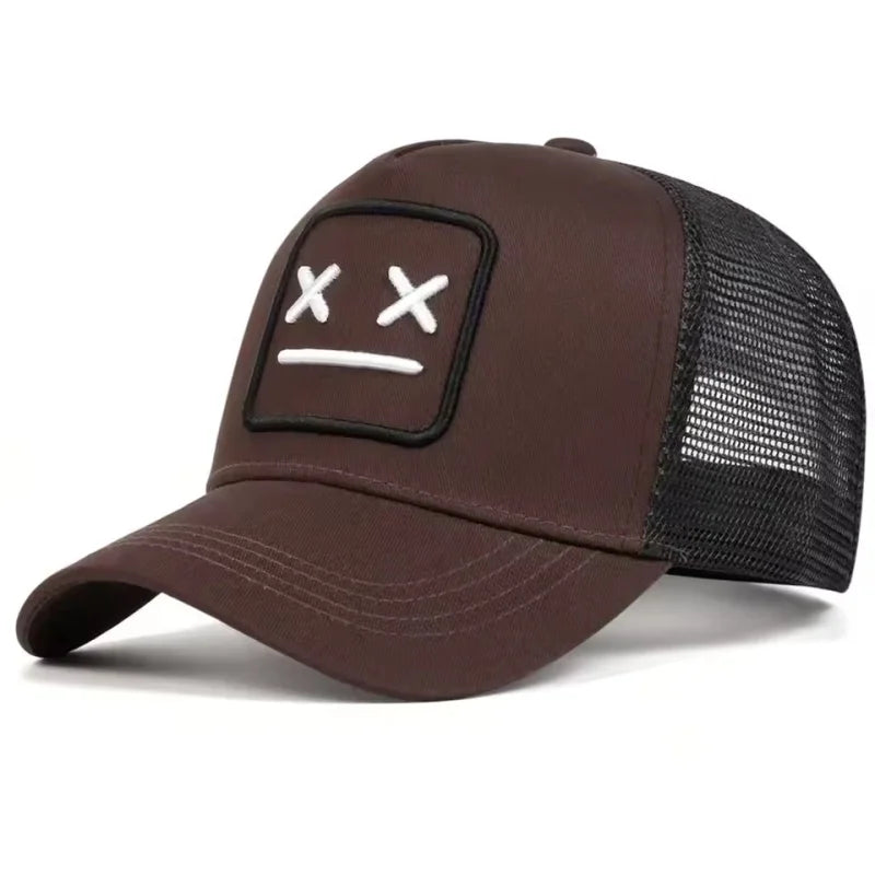 Unisex XX geborduurde baseballpetten met net, verstelbare casual petten, lente- en zomerpetten met zonbescherming voor buiten