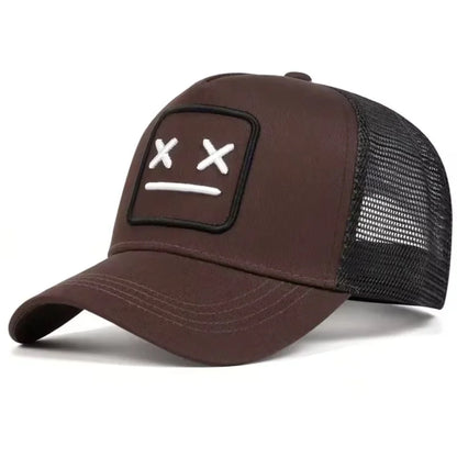 Unisex XX geborduurde baseballpetten met net, verstelbare casual petten, lente- en zomerpetten met zonbescherming voor buiten