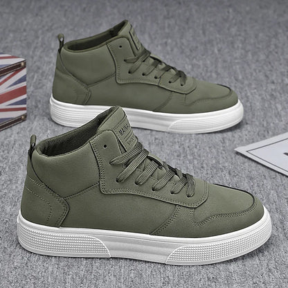 Men's Skateboarding Shoes 48 High Top Casual Sneakers Breathable Street Shoes Flats Shoes Lace Up Walking Shoes Men's Shoes