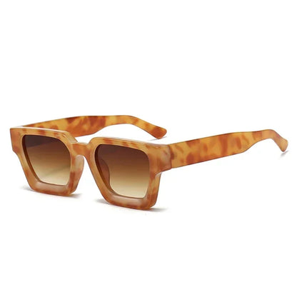 JNPCXI Fashion Square Women Luxury Sunglasses Retro Gradient Blue Designer Men Trending Sun Glasses Shades UV400