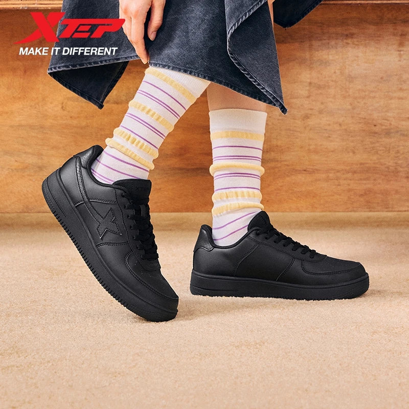 Xtep White Sneakers Women 2026 Spring Couples Versatile Trendy Casual Thick-soled Heightening Sports Shoes 874118319851