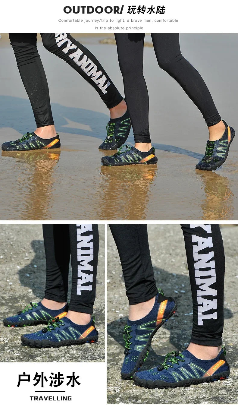 Men Wading Shoes Women Swimming Shoes Sneakers Barefoot Beach Sandals Upstream Aqua Shoes Quick-Dry Sea Diving Gym Water Shoes