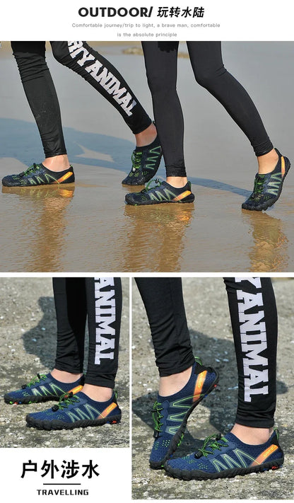 Men Wading Shoes Women Swimming Shoes Sneakers Barefoot Beach Sandals Upstream Aqua Shoes Quick-Dry Sea Diving Gym Water Shoes