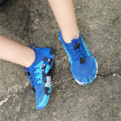 New 12 Colors Water Shoes Kids Summer Beach Five Fingers Barefoot Swimming Aqua Shoes Quick Dry Seaside River Children Sneakers