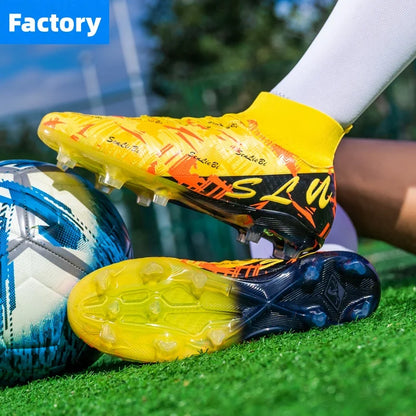 Chaussures de football professionnelles pour hommes, crampons de football FG ultralégers, baskets d'entraînement de football, chaussures de sport d'extérieur