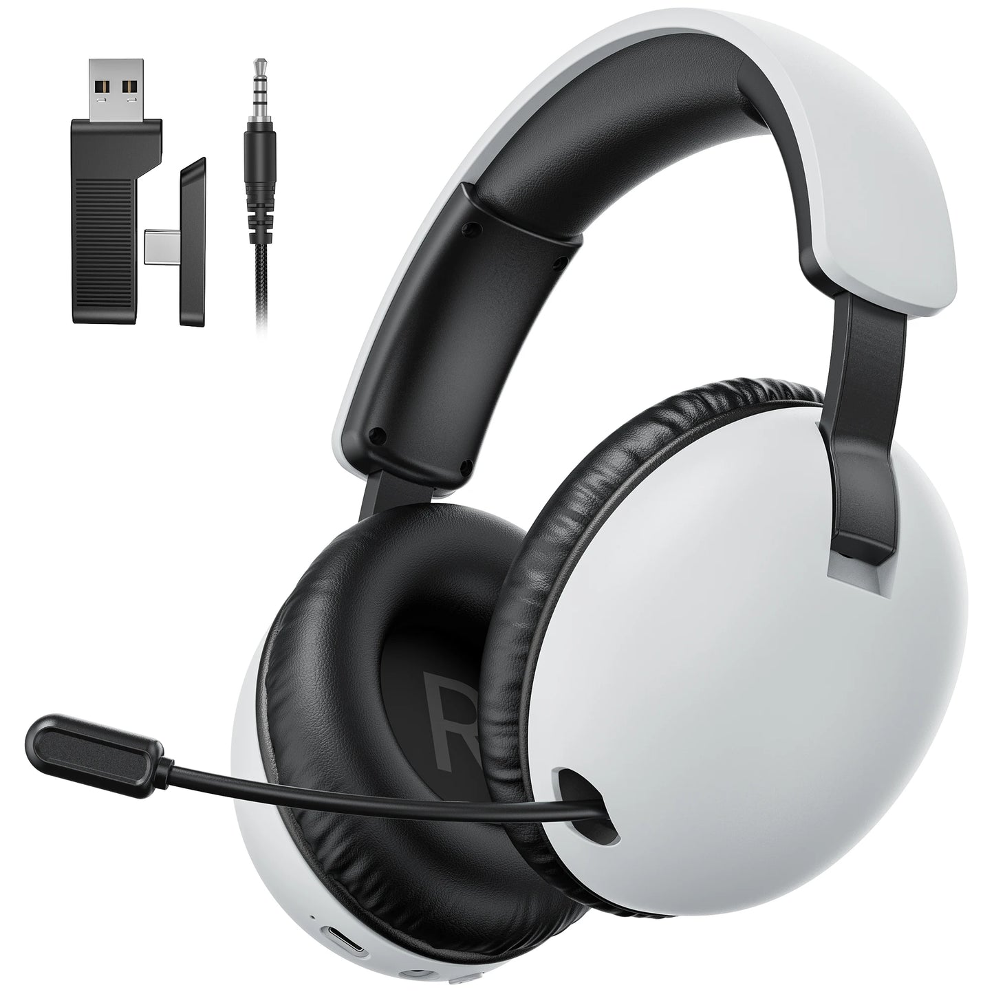 Acinaci BL500 Wireless Gaming Headset 2.4G Bluetooth 5.3 & Wired – Noise-Cancelling Mic, 30H Battery, 50mm Drivers for PC, PS5, PS4
