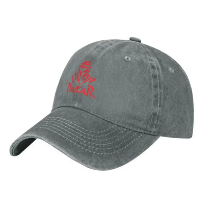 Casquettes de baseball vintage de course tout-terrain « D-Dakares Rally », style unisexe, effet vieilli, lavées, casquettes de soleil, de voyage, souples et non structurées