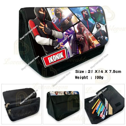 3-teiliges Set Fortnite-Gaming-Rucksack, Anime-Cartoon, große Kapazität, Schultaschen für Schüler, Federmäppchen, Kawaii-Lunchbag, Geburtstagsgeschenke