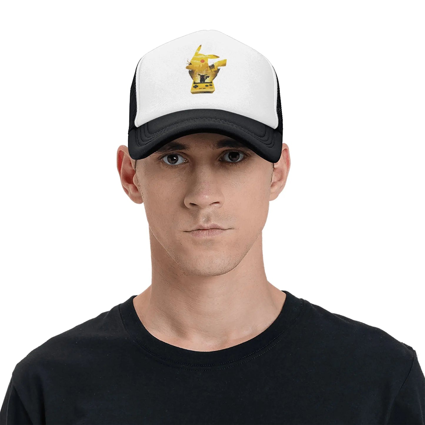 Pokemon Trucker Hats Adult Hip-Hop  Hats Trucker Hat Trucker Cap Adjustable Polyester Mesh Baseball Caps Summer