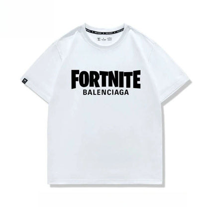 New Fortnite short-sleeved creative high-value cartoon cartoon cool printed men's and women's breathable sweat-absorbent T-shirt