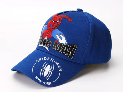 Marvel Anime figurka Spider-Man kreslená baseballová čepice bavlna polyester čepice s kšiltem pro chlapce a dívky čepice a doplňky k hlavě dětský dárek k narozeninám