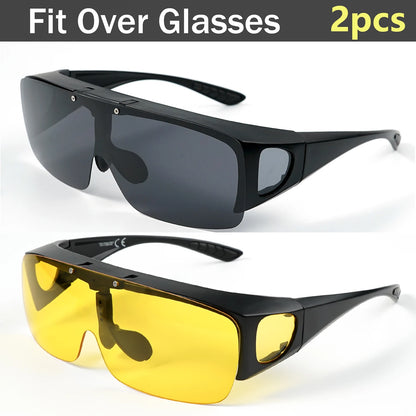Fit Over Sunglasses Sun Glasses Sunnies Shades Fashion Glasses for Men Women Protection Wrap Around Driving Glasses Eyewear