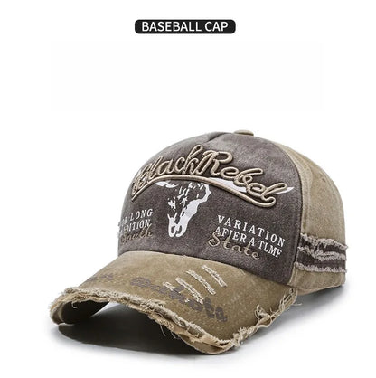 Gorra de béisbol para hombre en algodón lavado, estilo retro, para las cuatro estaciones, ideal para deporte al aire libre, accesorio de moda masculina