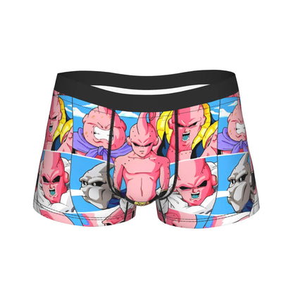 Men Dragon Ball Z Goku Vegeta DBZ Underwear  Funny Boxer Briefs Shorts Panties Homme Soft Underpants Plus Size
