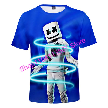 Christmas 3D T-shirt Zero Triggerfish F-Fortnited T Shirt Competitive Game Streetwear Kids Boys and Girls Harajuku Teen Tees