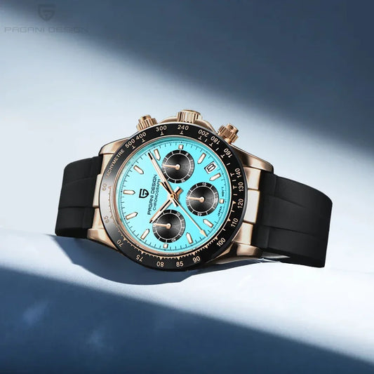 2026 New PAGANI DESIGN PD-1664 Meteorite Dial Fashion Men Quartz Wristwatches 100M Sapphire Glass Chronograph relogio masculino