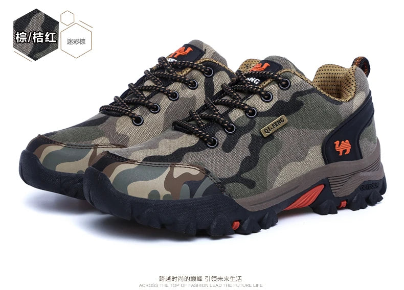Casual Shoes Men Summer Outdoor Sneakers Women Footwear Trainer Waterproof Camouflage Army Shoe Male Military Shoes Tenis Jeans