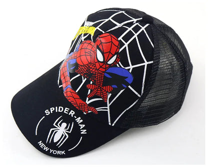 Marvel Anime figurka Spider-Man kreslená baseballová čepice bavlna polyester čepice s kšiltem pro chlapce a dívky čepice a doplňky k hlavě dětský dárek k narozeninám