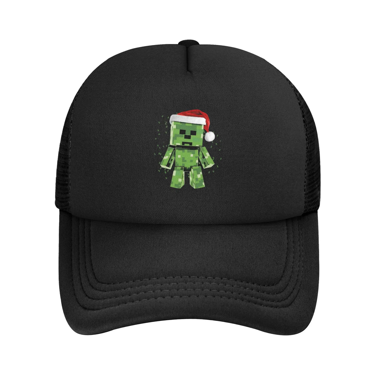 Hoekige avonturier ontdekt een Creepers-monster achter zich Truckerpet Zonnehoeden Verstelbare snapback-petten Mesh-baseballpet