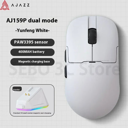 Мишка AJAZZ AJ159 APEX Tri Mode Wireless 8K със сензор PAW3950, ниска латентност, база за зареждане, персонализируема, лека, за PC гейминг