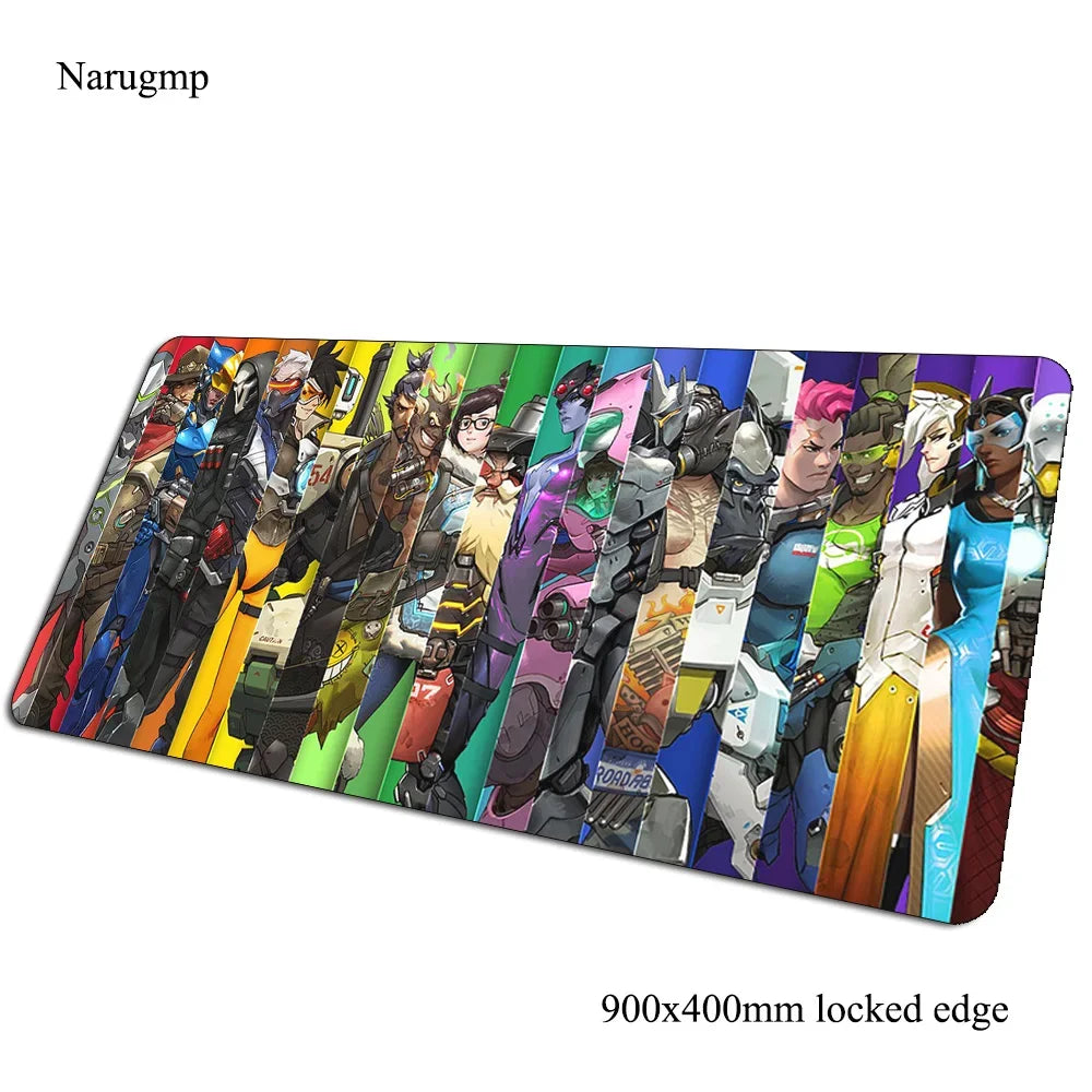 overwatch mouse pad Birthday Computer mat 900x400x3mm gaming mousepad large present padmouse keyboard games pc gamer desk