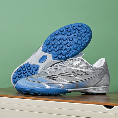 Nouvelles chaussures de football pour hommes, chaussures de sport respirantes, antidérapantes, de haute qualité, chaussures de football pour match en plein air, futsal, haute cheville, ultralégères