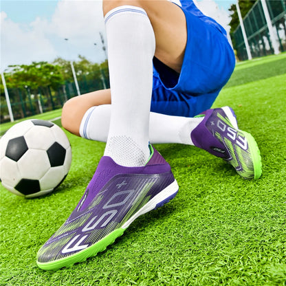 New Men's Football Boots Turf Comfortable Ultralight Soccer Shoes Non-Slip Sport FG Grass Cleats Futsal Indoor Adult Non-Slip