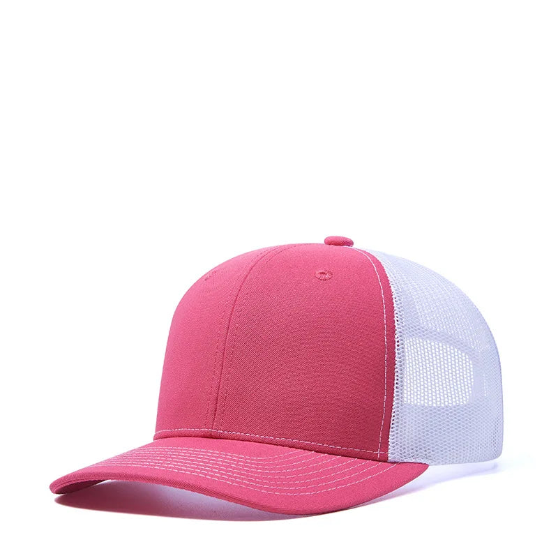 Gorras de camionero de malla en 38 colores para actividades al aire libre, gorras «dad hat» con cierre a presión, gorras de hip hop para hombre y mujer, gorras de béisbol ajustables para niños y niñas
