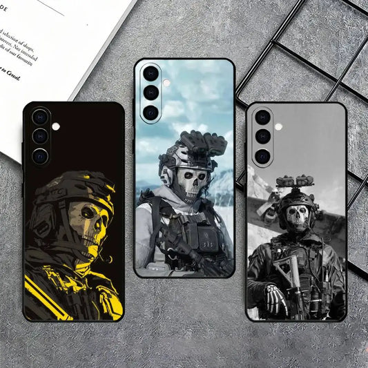 COD Call Of Duty G-Ghost Phone Case For Samsung Galaxy A73,A72,A71,A70,A53,A52,A51,Soft Silicone Black Cover