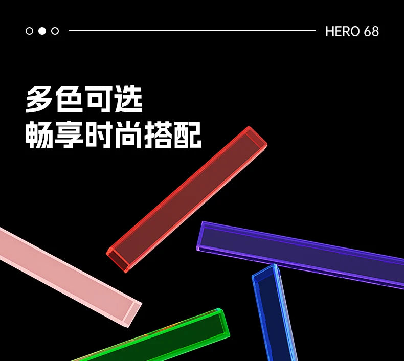 Neue AULA HERO 68HE/ULTRA Kits Sticker Magnetic Switch Gaming-Tastatur & Kits – E-Sport Custom Mechanische kabelgebundene Tastatur-Zubehör
