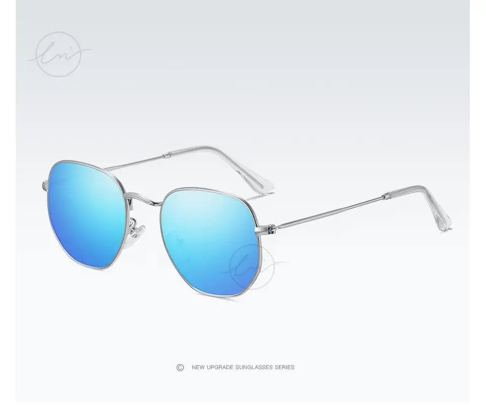 LM Kvinder Hexagon Solbriller Mænd Retro Polariserede Kørselsbelagte Spejlbriller UV400 Briller gafas de sol
