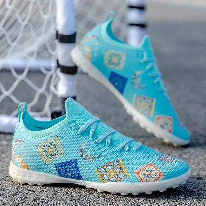 Scarpe da calcio professionali Lawn Nails resistenti all'usura, multicolore, con forte aderenza e grande equilibrio, per allenamento estivo all'aperto