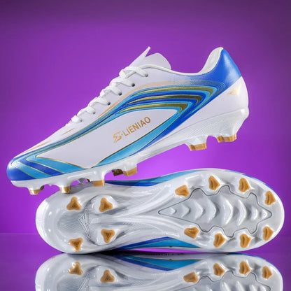 Nouvelles chaussures de football pour hommes, baskets de haute qualité, crampons de futsal pour gazon, chaussures de football d'intérieur très vendues, chaussures d'entraînement antidérapantes pour l'extérieur