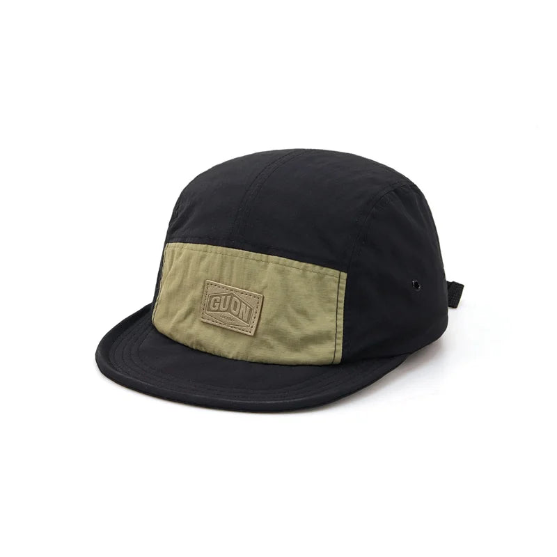 Zomerse, dunne, ademende en sneldrogende baseballpet voor mannen en vrouwen, voor outdooravonturen en bescherming tegen de zon, met korte klep en 5 flappen, geschikt voor wandeltochten