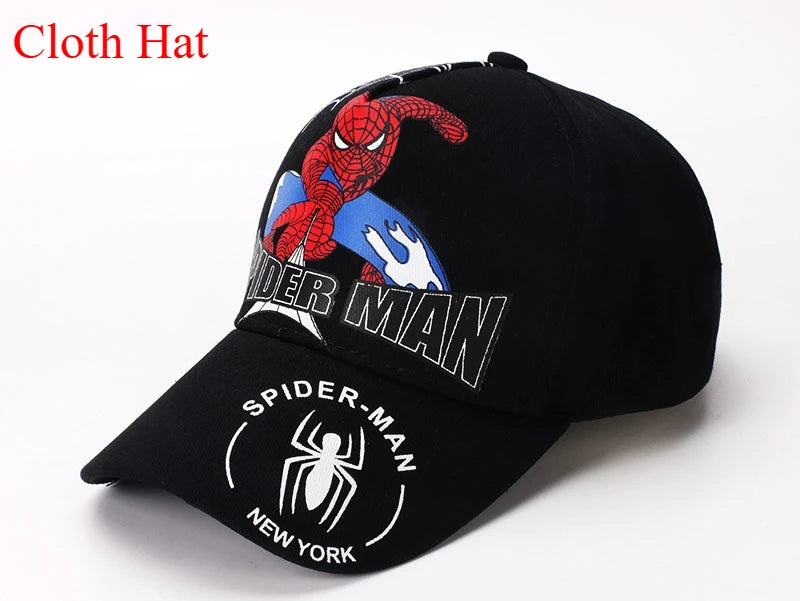 Marvel Anime figurka Spider-Man kreslená baseballová čepice bavlna polyester čepice s kšiltem pro chlapce a dívky čepice a doplňky k hlavě dětský dárek k narozeninám