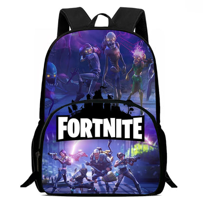 Kids  School Backpack with Front Pocket,  Light Weight Cartoon Fortnite Children Backpack For Age 6-9 , Bags For Boys Girls