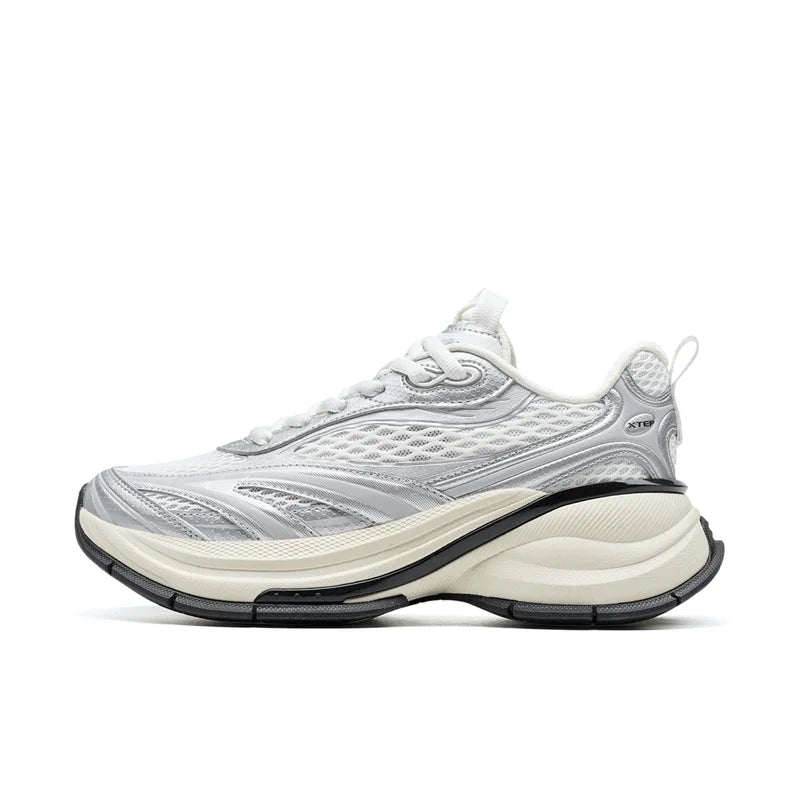 Xtep Basque 3 Sneakers Women Lightweight Wear-Resistant Trendy Durability Thick Sole Casual Sports Female Shoes 874218320006