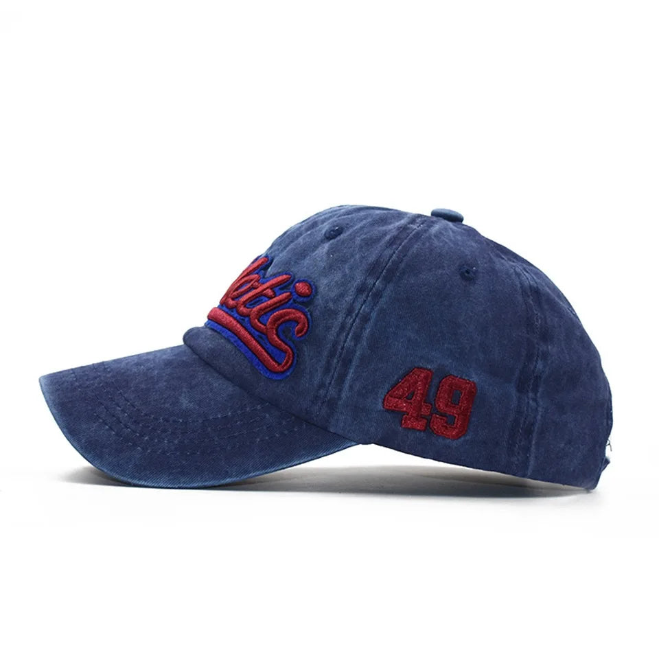 CNTANG Herre-baseballkasket Sommermode Bomuld Bogstavbroderi Hiphop-kasket Snapback Afslappet Udendørs Herre-sportskasket Justerbar