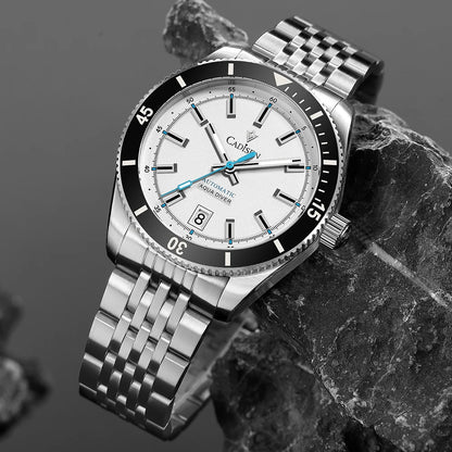 NEW 2025 CADISEN Men's Watches Mechanical Wristwatch For Men Automatic Watch Japan 8215 Ceramic Bezel 10Bar Waterproof Clock