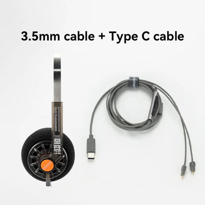 MOONDROP OLD FASHIONED On-Ear Headphone 40mm large dynamic driver 0.78-2pin 3.5mm Plug