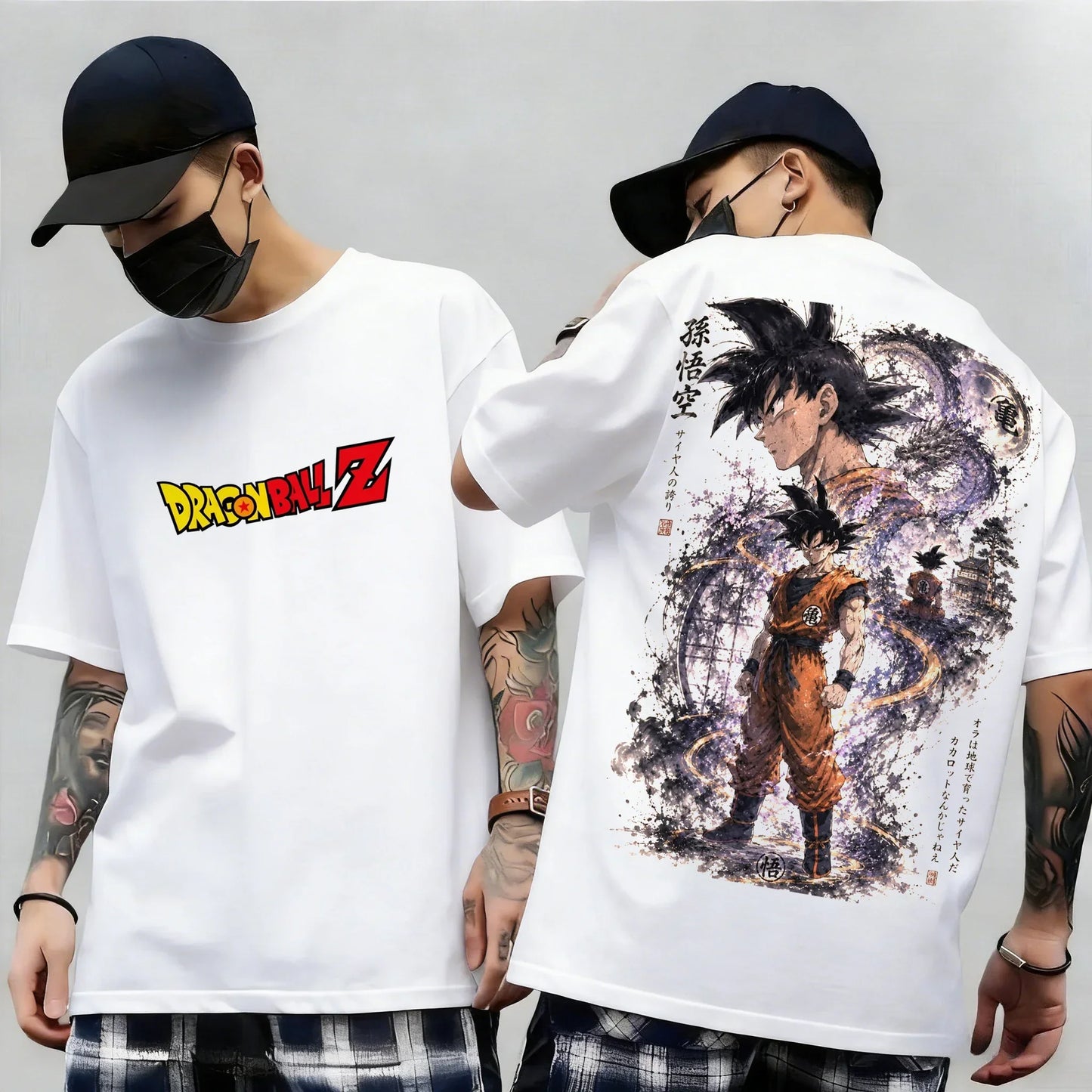 Dragon Ball Z Print Short Sleeve Cotton T-Shirt Son Goku Vegeta Men Women Clothes Harajuku Y2k Tee Vintage Summer Streetwear