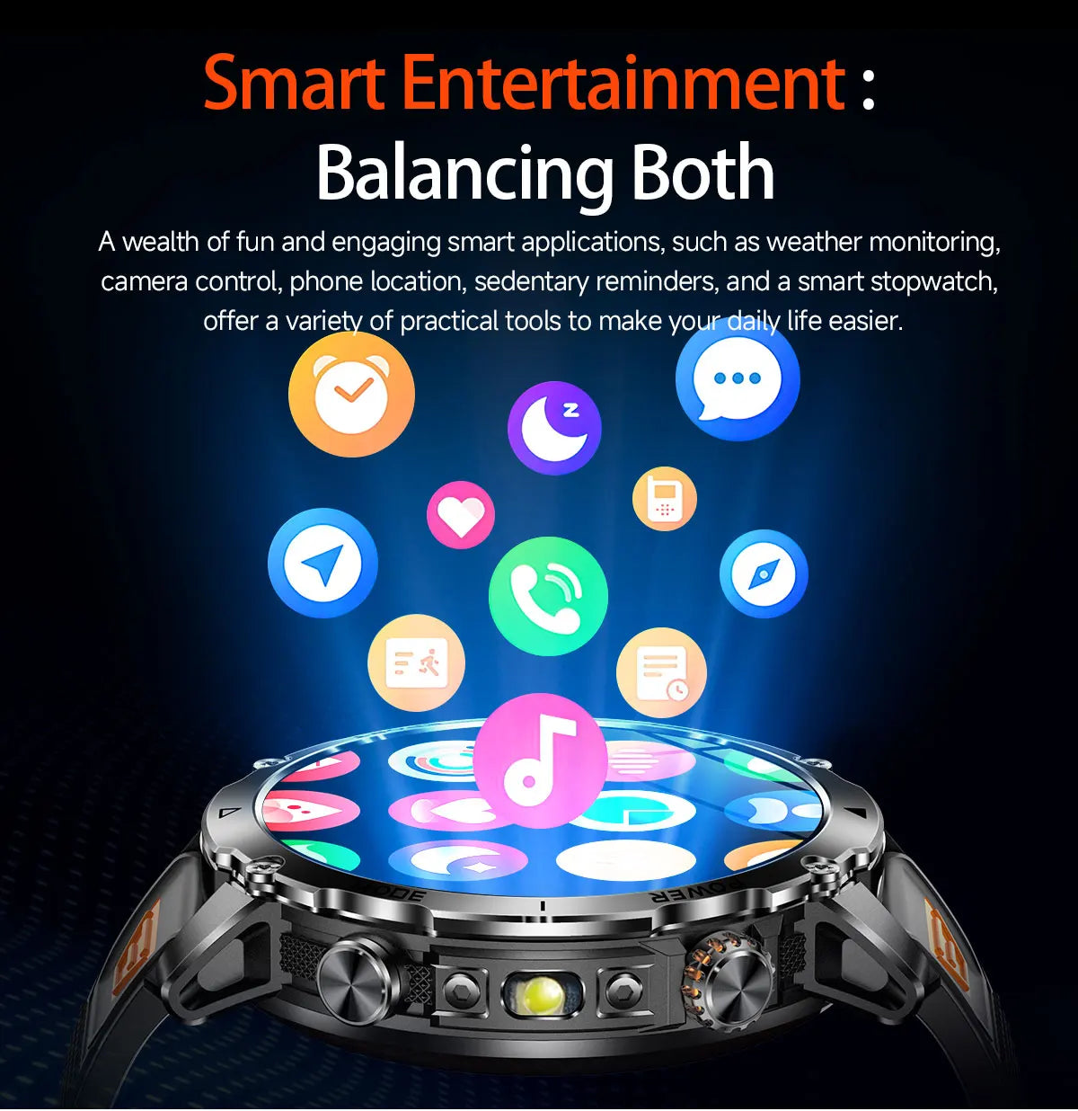 2026 TANK Ultra New 1400mAh Big Battery Smart Watch Men GPS path Sport Flashlight BT Call Waterproof Outdoor Military Smartwatch