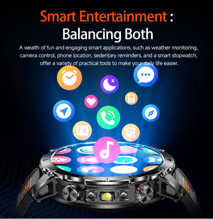 2026 TANK Ultra New 1400mAh Big Battery Smart Watch Men GPS path Sport Flashlight BT Call Waterproof Outdoor Military Smartwatch