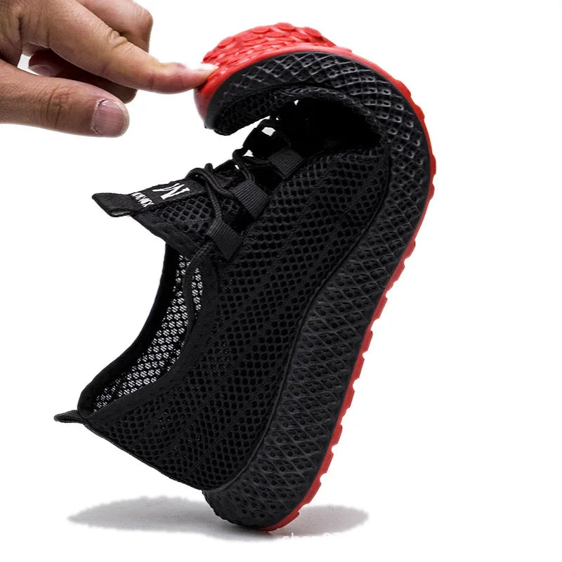 New Men's Casual Sports Shoes Outdoor Thick Bottom Versatile Summer Workwear Trendy Shoes Anti-Slip Wear-Resistant Rubber Sole